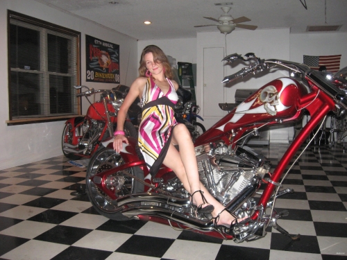 Naked Biker Wife Straddles Motorcycle - Hot Amateur Nude Photos