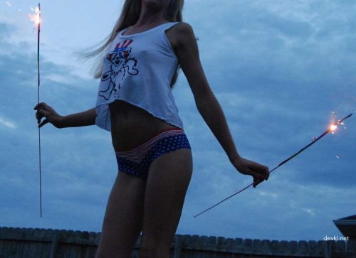 Explicit Topless Blonde Amateur Nude - Young Slim Girl Exposed