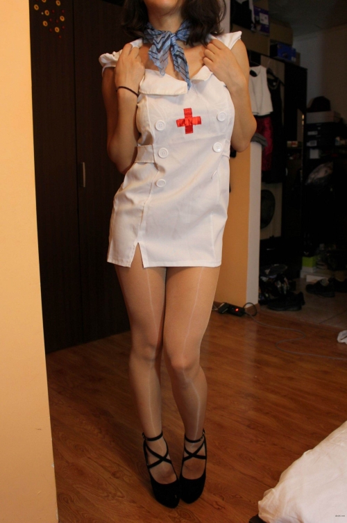Hot Private Nurse in Pantyhose: Uncensored Amateur Pic
