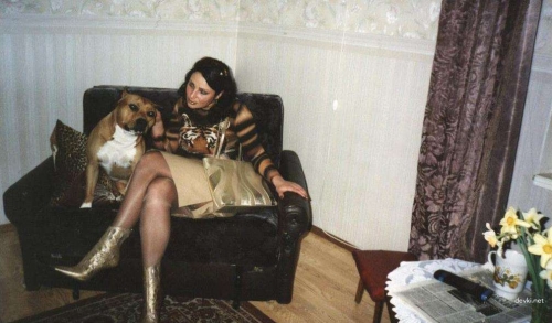 Sultry Lady and Dog: Explicit Amateur Erotica Shot - Sensual XXX Content