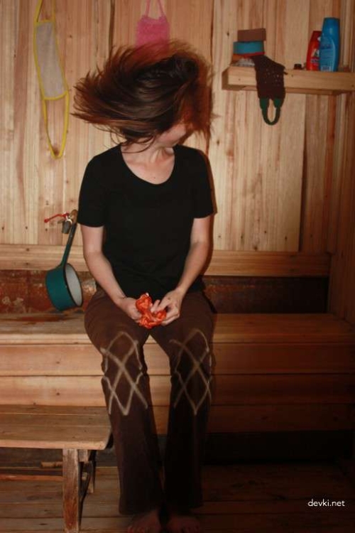 Hot Amateur Nude Girlfriend Poses Naked in Sauna: Explicit Photo Shoot