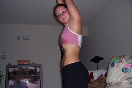 Naughty Amateur GF Exposing Tiny Tits in Explicit Pics