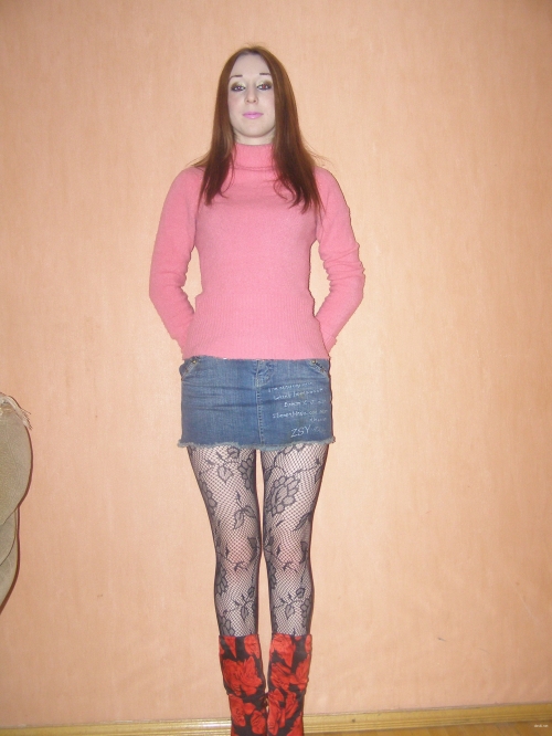 Amateur Babe in Tights and Stockings Strips for Explicit Homemade Porn - Hot XXX Pics
