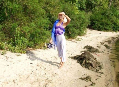 Blonde Nude Sunbathing: Explicit Amateur Photo for Adults Only
