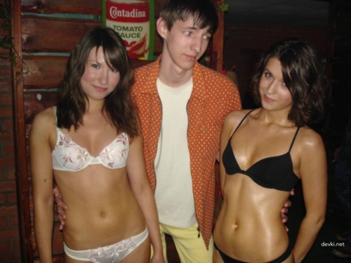 Hot Lingerie Babes Getting Down at Club - Amateur Photo