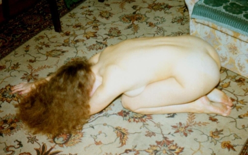 Sultry Retro Babe Exposing in Explicit Vintage Portrait