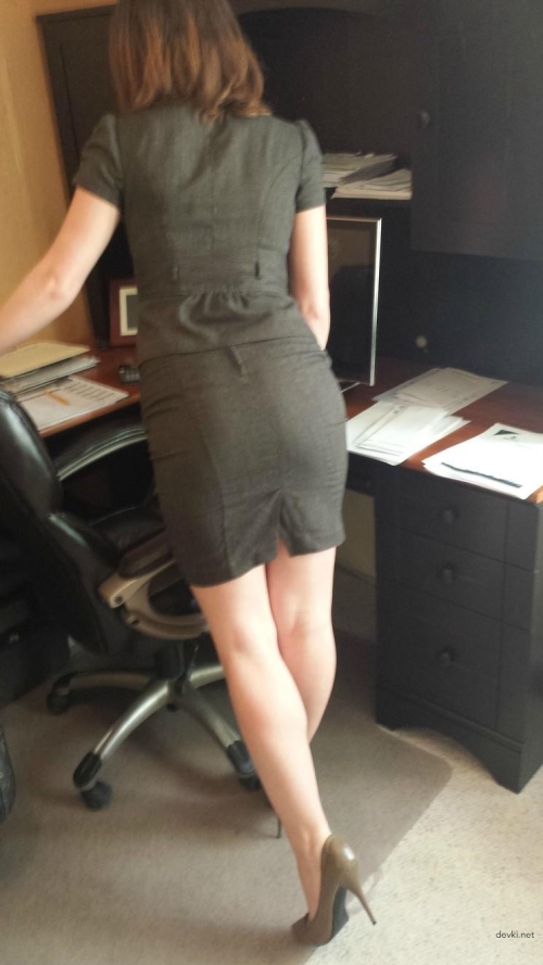 Amateur Secretary Nude Strip Down - Explicit Office Request Photo