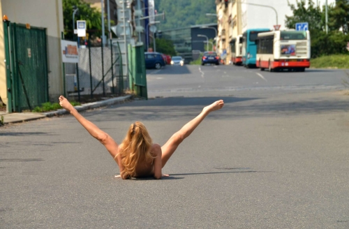 Explicit Outdoor Spread Eagle Amateur Nude - Uncensored XXX Photo