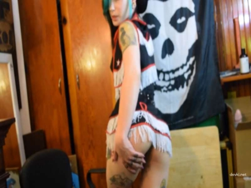 Riding Rubber Stallion Cock - Intense Solo Masturbation with Huge Dildo