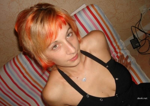 Redhead Nude Girl Posing Explicitly Without Panties in Various Positions