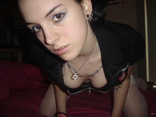 Sexy Tattooed Babe Exposing Inked Body - Amateur Photo of Hot Chick with Tattoos